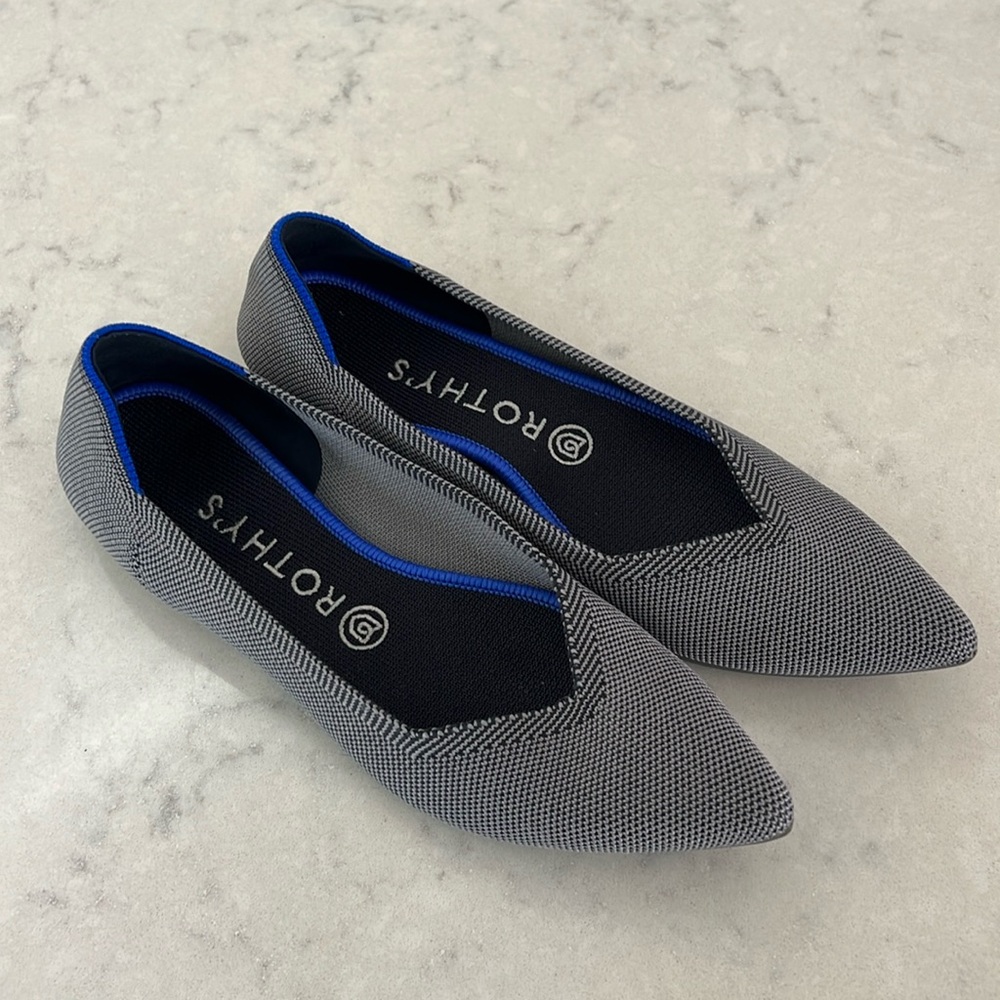 Rothy’s The Point Birds Eye Grey